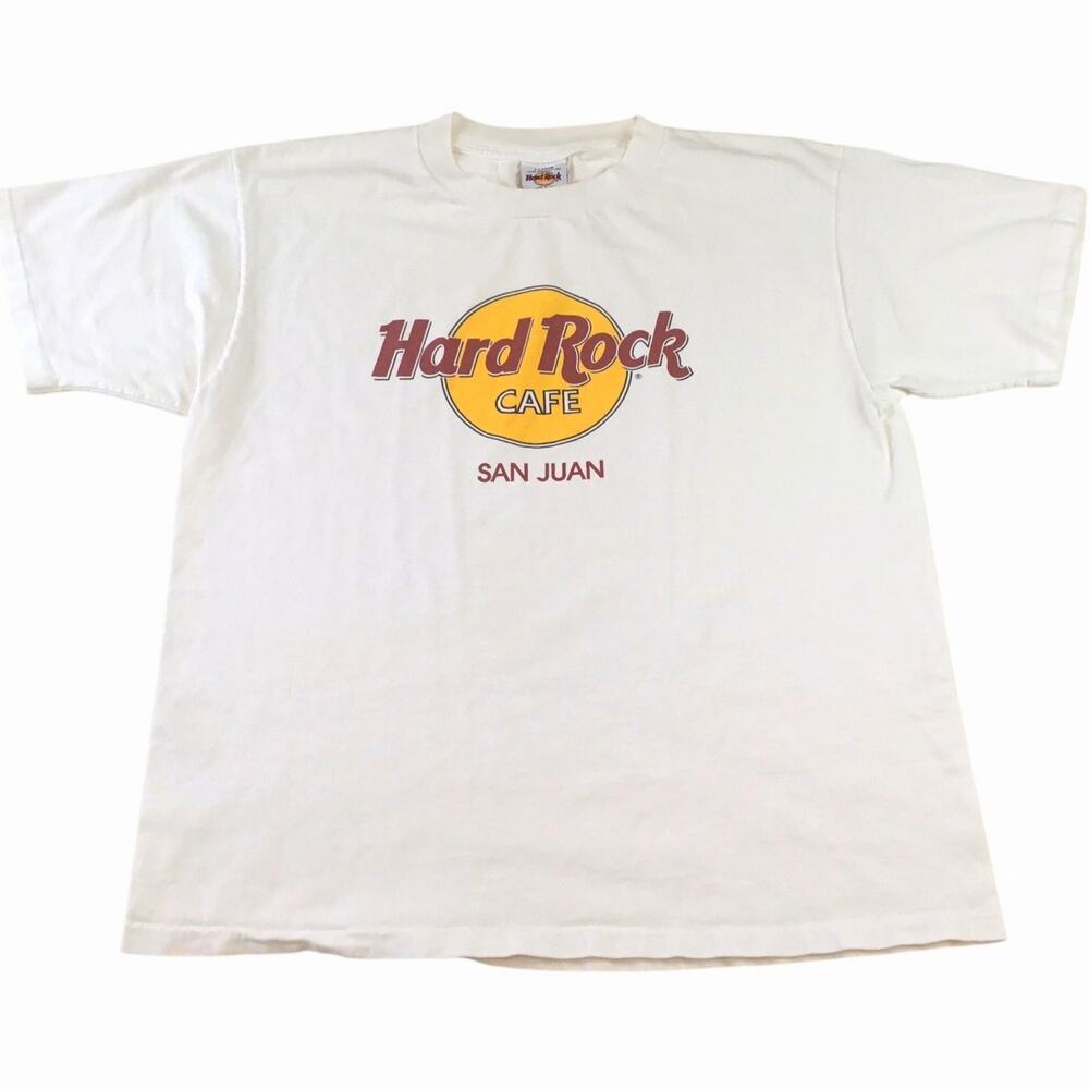 Hard Rock Cafe T-Shirt San Juan Vintage Classic Logo X-Large